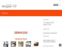 Tablet Screenshot of abogadoarroyomolinos.com
